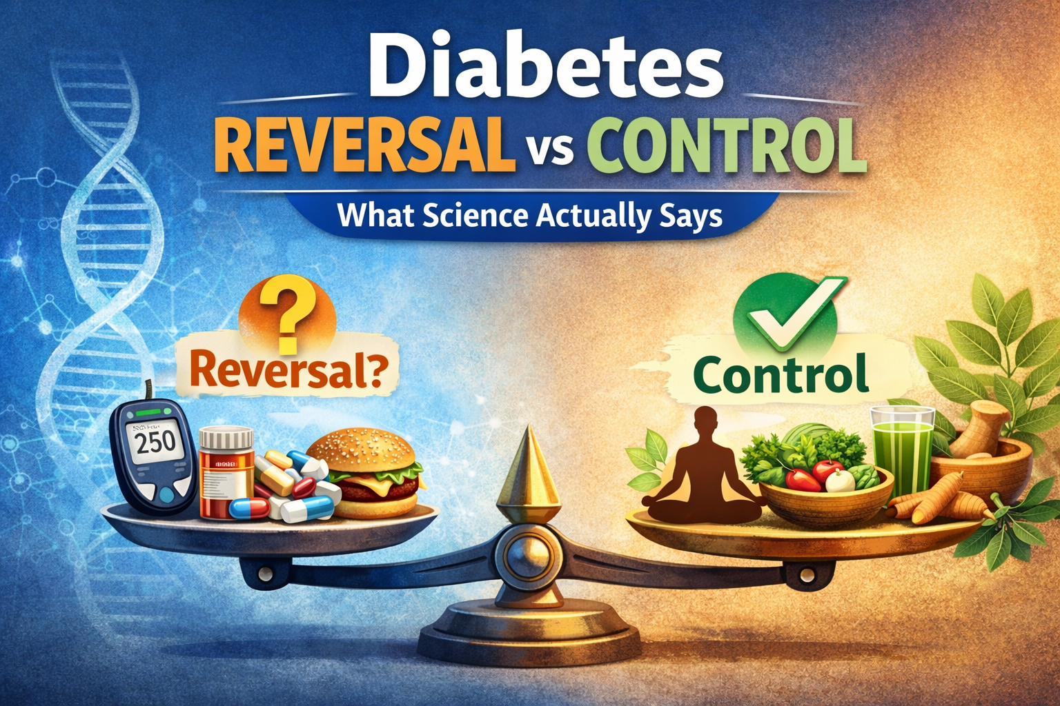 Diabetes “Reversal”: Why Blood Sugar Control Is Not the Same as Cure